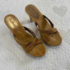 Anne Michelle Wooden Heeled Sandals (9)